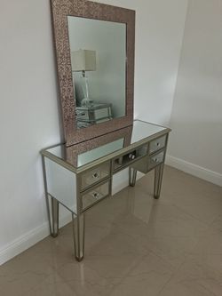 Mirrored Desk / Vanity