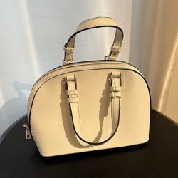 Forever 21 White Purse With Shoulder Strap