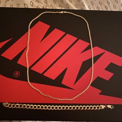 14k SOLID GOLD Chain and Bracelet 