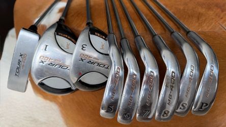 Golf bag and clubs!