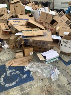 Free cardboard, gratis cartoon