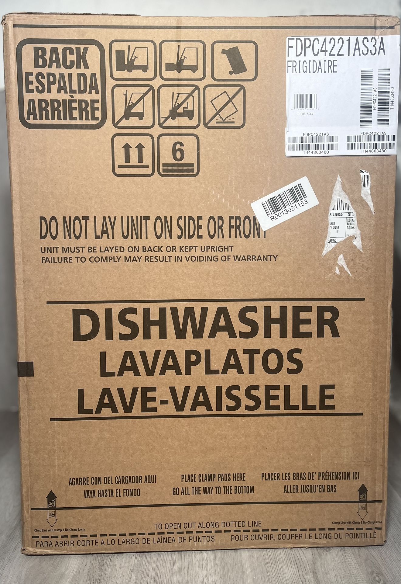 Frigidaire 24 in. Stainless Steel Front Control Smart Built-In Tall Tub Dishwasher