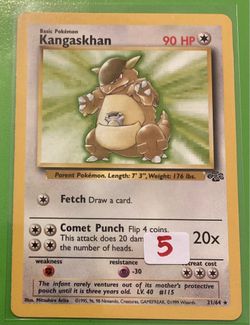Kangaskhan Non-holo Pokémon Jungle