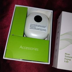 Rechargeable Hearing Aids with Noise Canceling, Nano Amplifier w/Charging Case