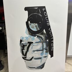 Canvas Grenade Painting 