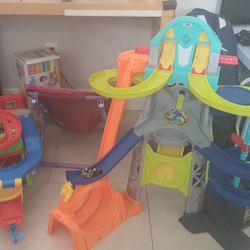 3 Large Car Toy Track And Parking For Toddlers