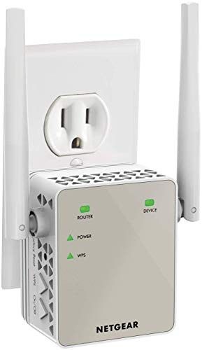 NETGEAR WI-FI RANGE EXTENDER EX6120 - COVERAGE UP TO 1500 SQ FT AND 25 DEVICES WITH AC1200 DUAL BAND WIRELESS SIGNAL BOOSTER AND REPEATER (UP TO 1200M