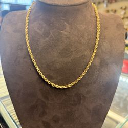 14KT Solid Rope Chain 42529-1