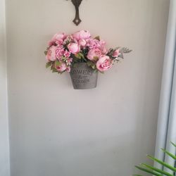 Flowers And Iron Pail