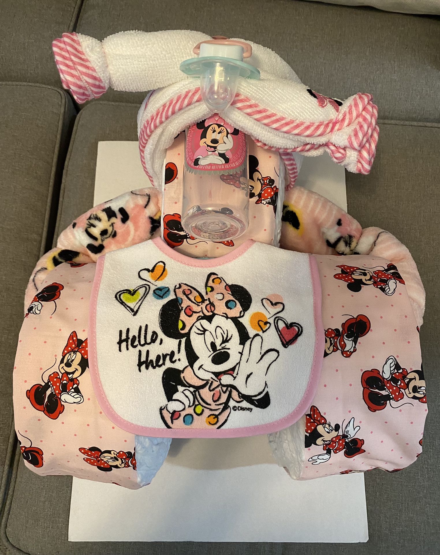 Minnie Mouse Diaper Cake