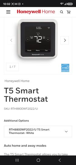 HVAC Contractor Lot – 5 New Honeywell Home T5 WiFi Smart Thermostats RTH8800WF2022