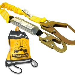 KwikSafety - Charlotte, NC - BOA [1 PACK] External Shock Absorber Single Leg 6ft Safety Lanyard