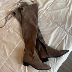 Marc Fisher Thigh-high Boots Size 6 Grey Color