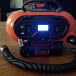 Black Decker 20 Volt Portable Air Compressor 