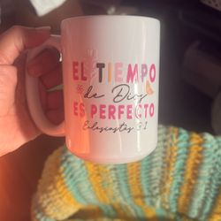 Sublimation Ceramic White Mug 15oz Bible Verses In Spanish 