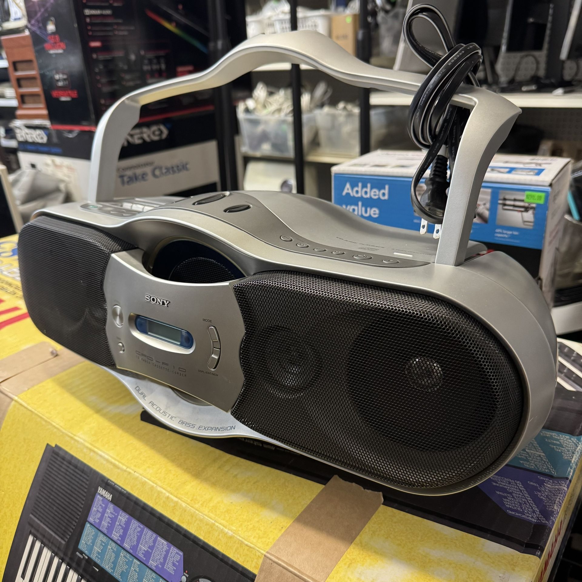 Sony CFD-F10 CD / Radio / Cassette Recorder Boombox Perfect Working Condition