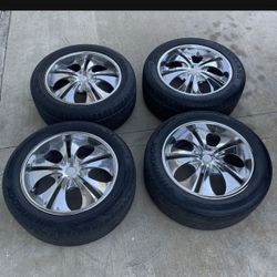 4 - 255/55r20 6x5.5 6x139.7 Chrome Toyota Tacoma Tundra 4runner Wheels Rims With Tires!!!!