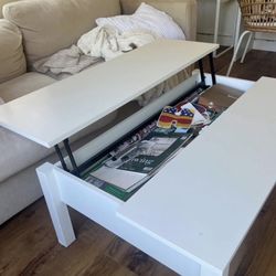 White Storage Coffee Table