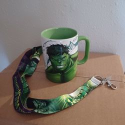 Hulk Coffee Mug With Lanyard