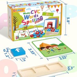 Gojmzo Wooden CVC Word Spelling Game