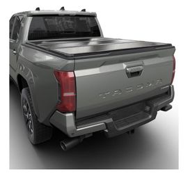 Tutel Hard Shell Folding Truck Bed Tonneau Cover|Fits 2016-2026 Toyota Tacoma w/OE Track System 5' 1" Bed (60.5") - TULH021