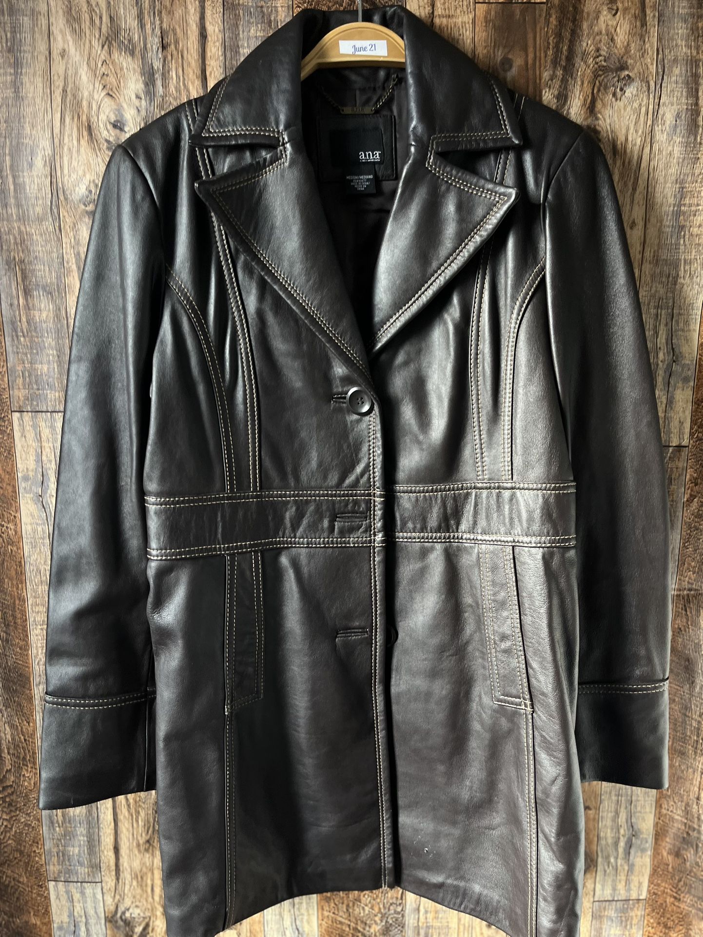Ana Leather Coat