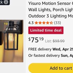 Motion Sensor Lights Outdoor