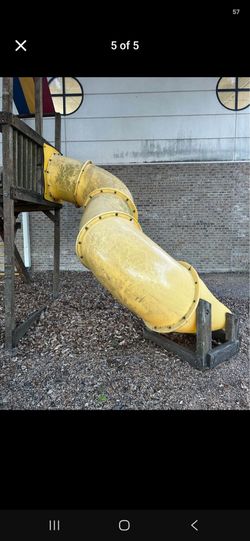 Large 12 ft spiral playground slide