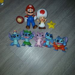 Mario And Atitch Figurines Figures