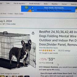 30 Inch Dog Crate