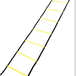 13ft Training Ladder & Speed Cones Training Set Speed and Balance Training Ladder Ladder Exercise Workout Equipment for Soccer Speed Football Fitness 