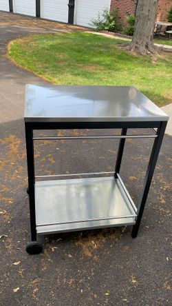 Serving cart, outdoor, stainless steel 27.5 X 20” Inch X H36”