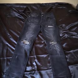 Amiri Black Ripped Jeans Size 30