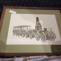 Train Picture With Autograph