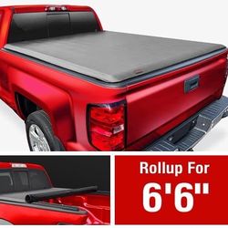 LA Zona Auto Parts 99 to 2006 Chevrolet Silverado GMC Sierra 6.6 bed Soft Roll up Tonneau Beb cover Cubierto Tapa caja