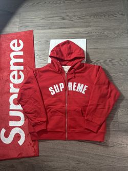 Supreme Red Zip Up