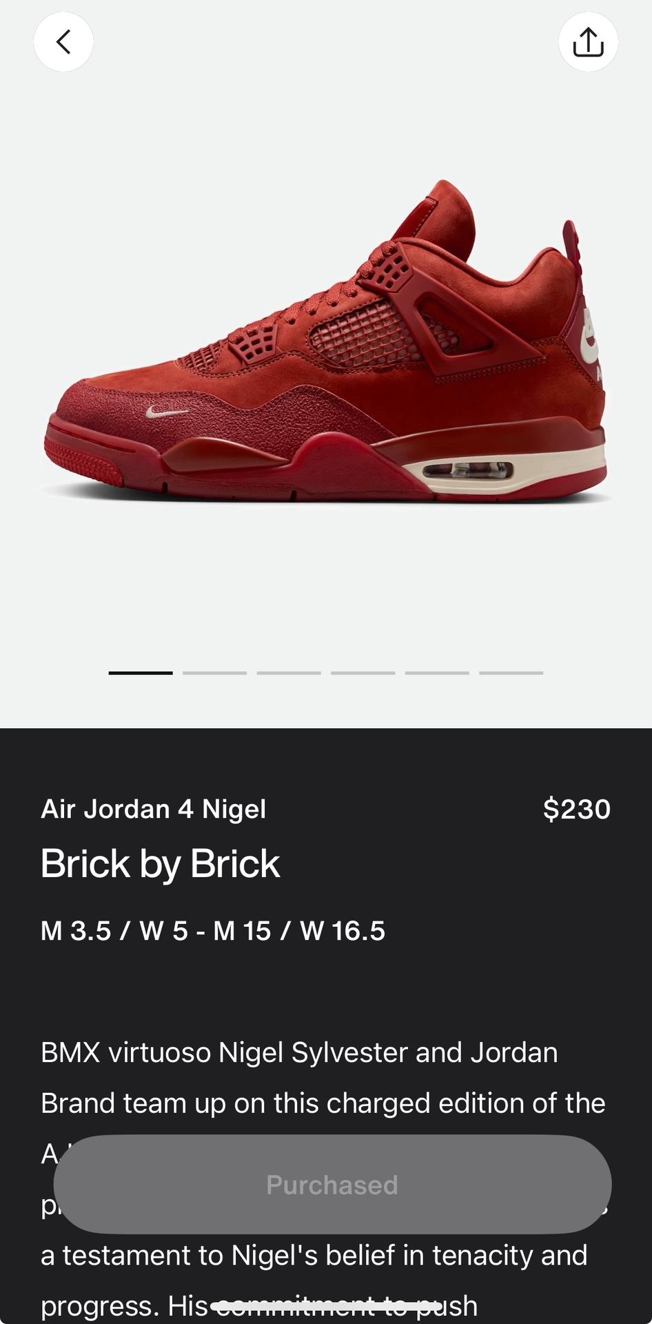 Jordan 4 Brick by brick