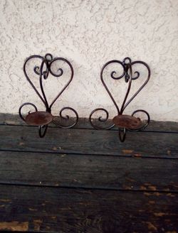 Wrought Iron Hanging Candle holders -$20 FOR BOTH