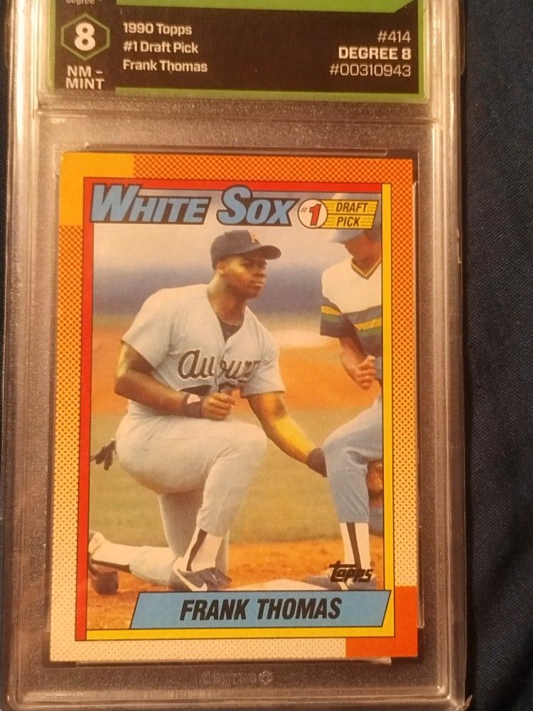1990 Frank Thomas Topps 414 Graded NM-8