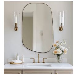New Gold Bathroom Mirror, 24"x32" 