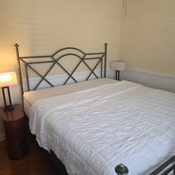 Hand-Forged Wrought Iron King Size Bed Frame