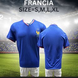 Unbranded France Soccer Team Uniform Blue Size S/M/L/XL