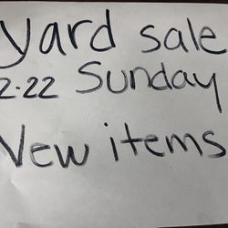 Yard Sale