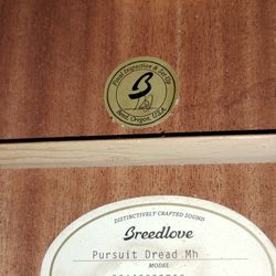 I Have A 2014 Breedlove Pursuit Concert Acoustic/Electric Guitar