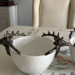 Bolws With Silver Decorations 