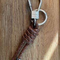 Burberry Leather Key Ring Braided Knot