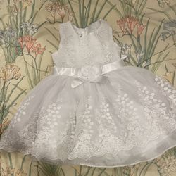 Bonnie Baby White Dress 