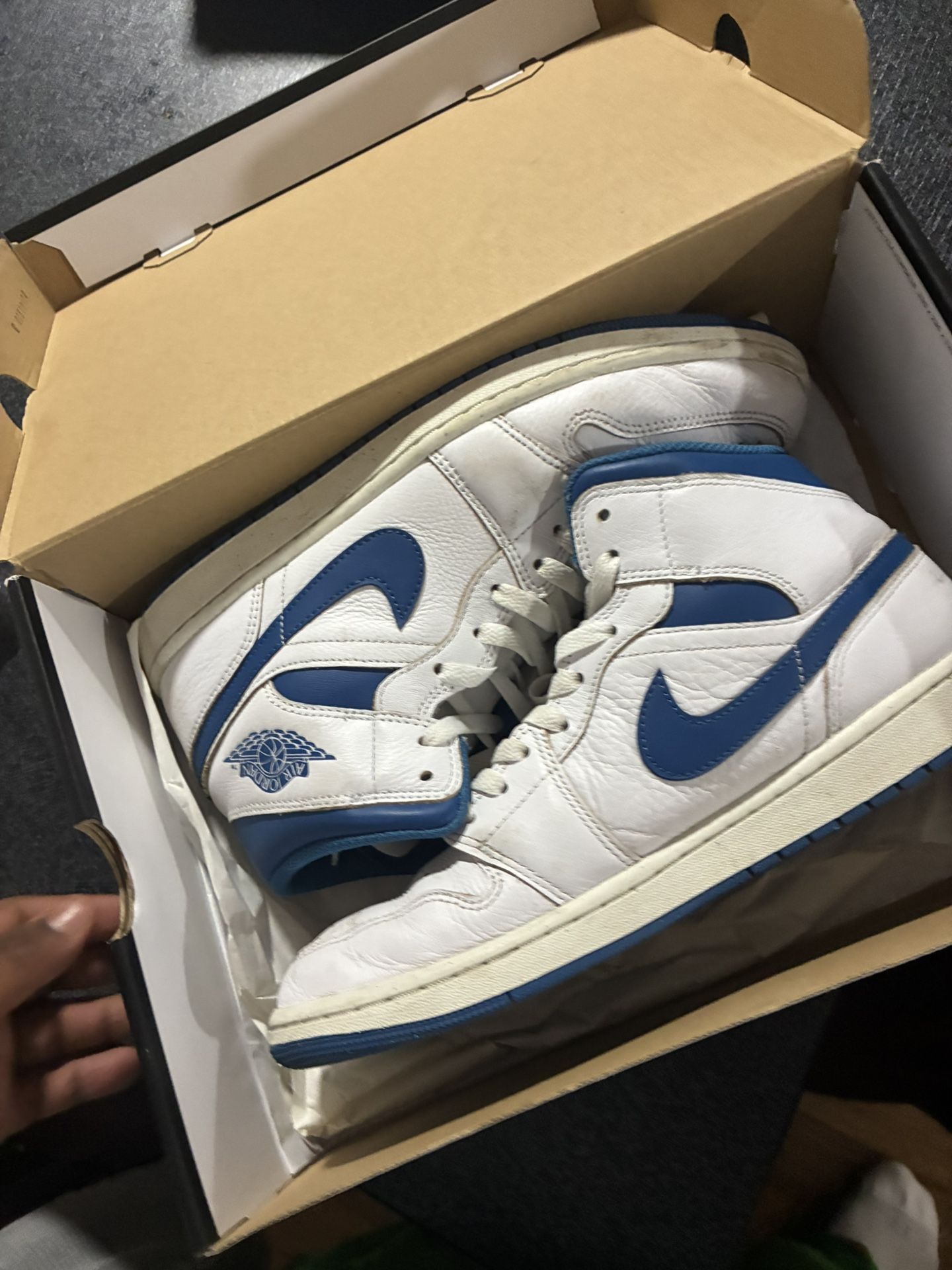 Blue And White Jordan 