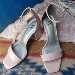 Pink Patton Leather Sling Backs