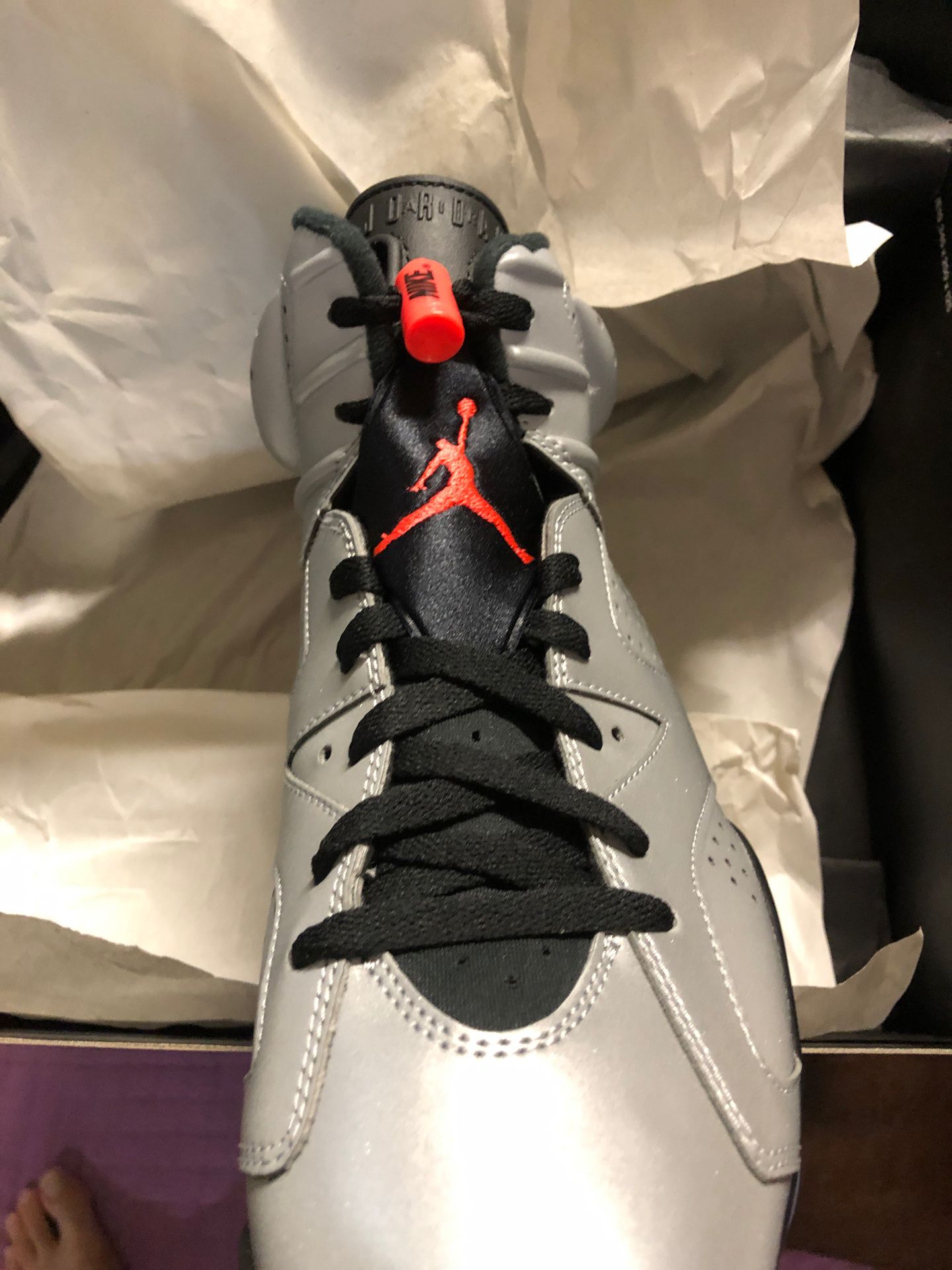 Air Jordan 6 Retro SP DS SZ 9.5 Reflect Silver/Infrared-Black